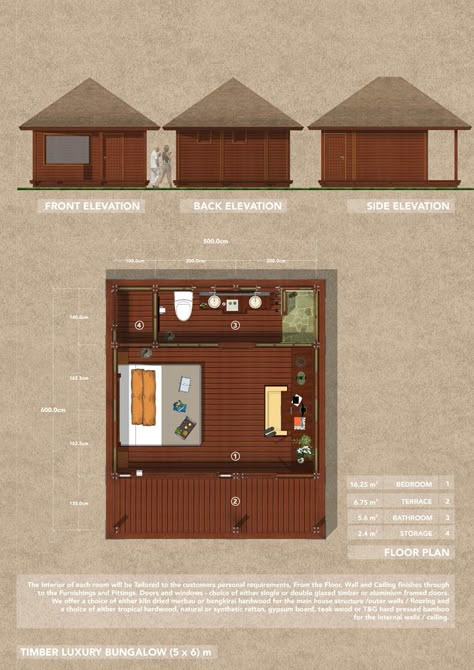 Small Bali Villa Floorplan, Bali Bungalow Design, Bali Cottage Design, Resort Cottages Design Plan, Small Bali House, Bungalow Resort Design, Small Hut House, Resort Cottages Design, Small Resort Design Plan