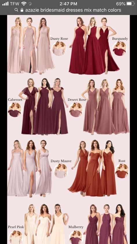 Trendy Bridesmaid Dresses, Chic Bridesmaid Dresses, Trendy Bridesmaids, Fall Bridesmaids, Wedding Motifs, Girls Bridesmaid Dresses, Fall Bridesmaid Dresses, Rose Bridesmaid Dresses, Bridesmaid Colors