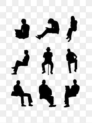 People Sihoullete, People Sillouhette, People Sitting Png, Sitting Silhouette, Posture Sitting, Figure Silhouette, Character Silhouette, Vector Illustration People, Human Vector