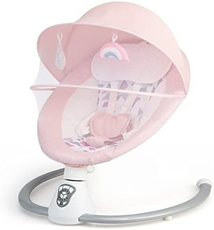 LADIDA Soft and Padded Baby Bouncer with Soothing Music and Vibration, Pretty Pink Rabbit Theme, Suitable for Newborns 076 : Amazon.co.uk: Baby Products Rabbit Theme, Soothing Music, Baby Bouncer, Pink Rabbit, Baby Products, Pretty Pink, Pretty In Pink, Music, Pink