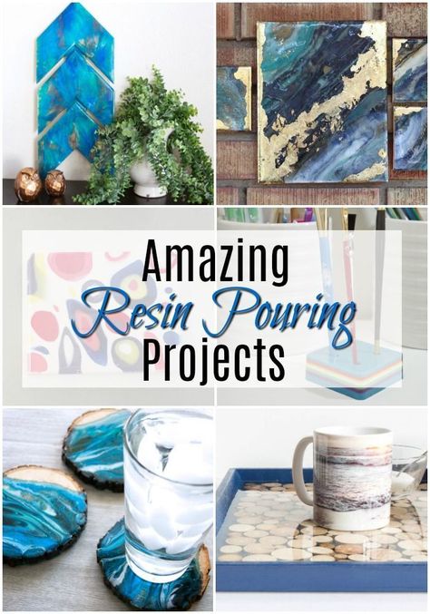 Amazing Resin Pouring Projects via @resincraftsblog #resinpouringprojects #resinpouring #resincrafts Resin Pouring, Amazing Resin, Epoxy Resin Projects, Epoxy Projects, Epoxy Crafts, Epoxy Resin Diy, Resin Crafts Tutorial, Using Resin, Resin Products