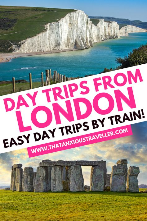 Looking for epic, yet simple, day trips from London by train? Look no further: here's 27 amazing day trips from London you'll love - and they couldn't be easier! See the best of England and beyond, including Brighton, Stonehenge, Oxford, Windsor Castle, Bath, Bristol, and the Cotswolds - plus trips to Wales, Paris, Brussels and Lille! It's everything you need for stress-free London day trips and UK staycations! #London #England #LondonTravel #EnglandTravel London Day Trips, London England Travel, Day Trips From London, Uk Trip, United Kingdom Travel, London Trip, Travel Uk, Things To Do In London, Amazing Day