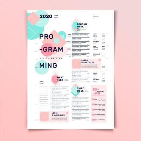 Event Agenda Design Layout, Schedule Design Layout, Programming Poster, Events Calendar Design, Event Schedule Design, Event Agenda, Agenda Design, Event Layout, Calendar Designs