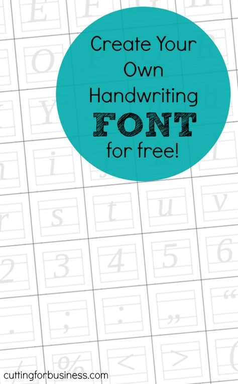 Create Your Own Font in 10 Minutes - for Free! Perfect for use in your Silhouette Cameo or Cricut small business. by cuttingforbusiness.com Best Free Handwritten Fonts, Planner For School, Best Fonts For Logos, Planner For Moms, Create Your Own Font, Top Free Fonts, Timeless Font, Font Maker, Fonts For Tattoos