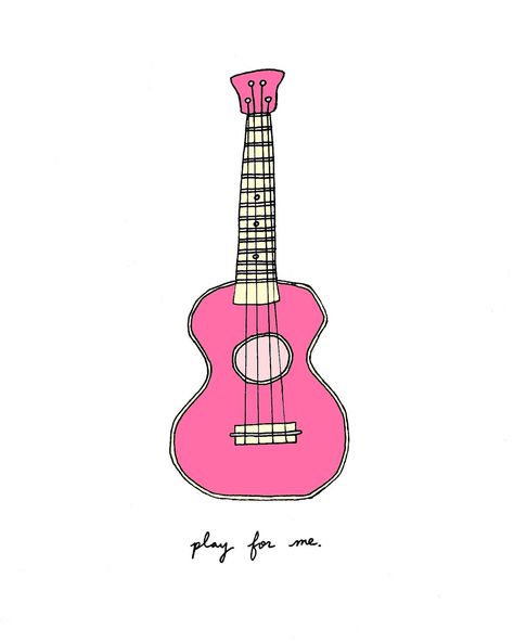 Ukulele Illustration, Ukulele Art, Tumblr Png, Alphabet Quilt, Ukulele Music, Ukulele Lesson, Music Illustration, Most Beautiful Words, Ukulele Songs