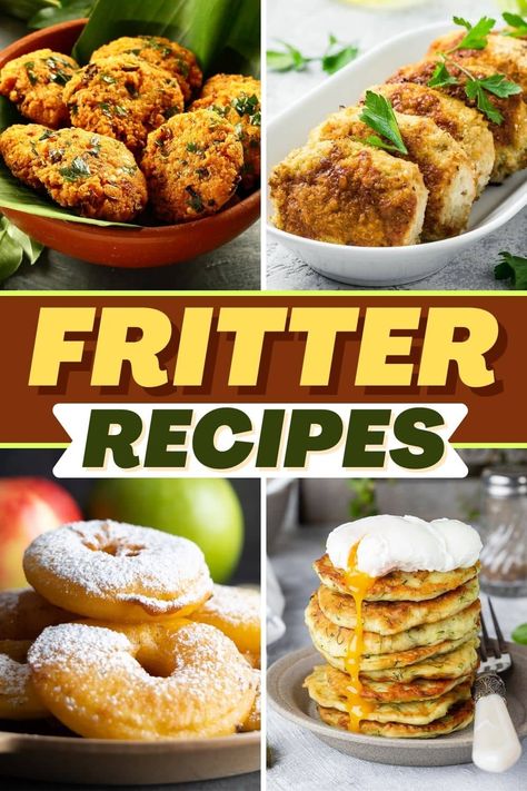 These fritter recipes are so good, you'll want to make them all the time! From corn to zucchini to potato, get ready to fall in love with fritters! Air Fried Corn Fritters, Corn Fritters With Jiffy, Baked Corn Fritters, Dairy Free Apps, Corn Fritters Recipe, Fritters Recipes, Sweet Corn Fritters, Pea Fritters, Recipes Corn