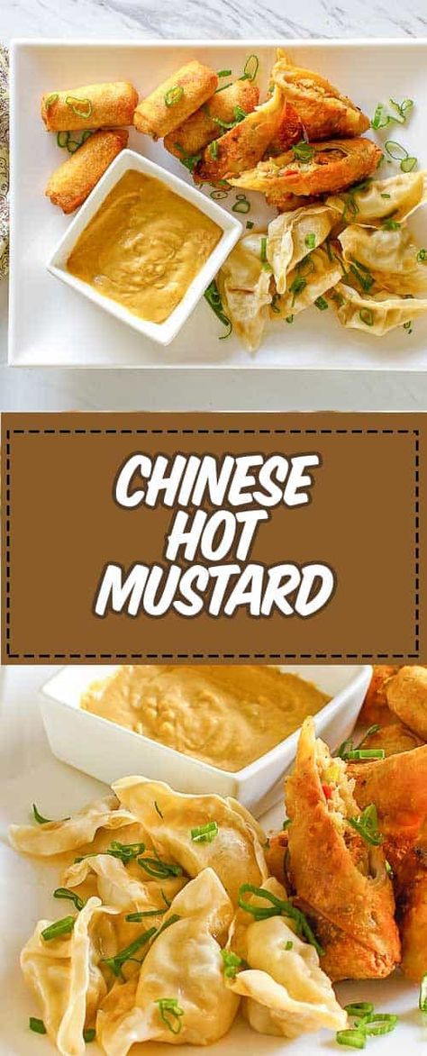 Chinese Mustard Recipe, Chinese Hot Mustard Recipe, Hot Mustard Recipe, Hot Mustard Sauce, Chinese Imperial Palace, Sauce For Eggs, Chinese Vegetarian, Spring Roll Sauce, Chinese Mustard