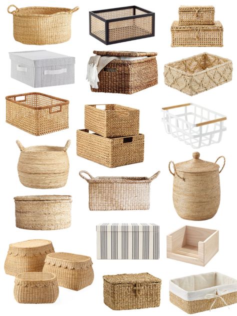 Storage Baskets for Easy and Stylish Organization Baskets For Toys, Stacking Baskets, Stacking Basket, Stacking Bins, Mcgee And Co, Decorative Storage Baskets, Lidded Baskets, Toy Basket, Wicker Baskets Storage