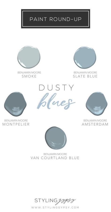 Dusty Blue Paint, Blue Gray Paint Colors, Interior Paint Colors Schemes, Blue Gray Paint, Gray Paint, Blue Paint Colors, Grey Paint Colors, For Home, Bedroom Paint Colors