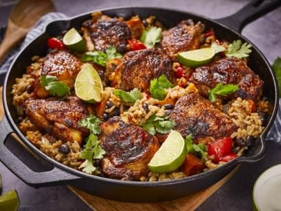 Tex-Mex Chicken and Rice Bake Recipe | Food Network Mary Makes It Easy Recipes, Mary Makes It Easy, Rice Bake Recipes, Chicken And Rice Recipes, Mexican Chicken And Rice, Poached Chicken Breast, Tex Mex Chicken, Chicken And Rice Recipe, Rice Bake