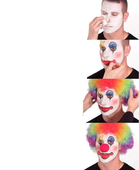 Makeup Meme, Makeup Template, Red Dress Day, Makeup Memes, Clown Makeup, Meme Template, Creative Template, Know Your Meme, Meme Funny