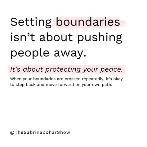 Setting boundaries isn’t about pushing people away, it’s about protecting your peace. It’s ok to walk away from people who blatantly don’t respect the boundaries you communicate to them. #boundaries #datingadvice #moveon People Who Don't Respect Boundaries, Respect My Boundaries Quotes, Protecting Your Peace, Crossing Boundaries, Boundaries Quotes, Healing Era, Finding Myself, January 2025, Setting Boundaries