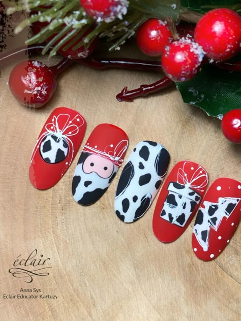 Country Nail Designs, Rockabilly Nails, Country Acrylic Nails, Christmas Winter Nails, Christmas Nail Inspo, Cowboy Nails, Cute Nail Colors, Western Nails, Country Nails