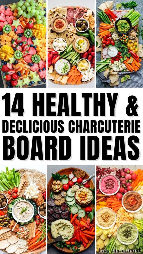 14 Healthy & Delicious Charcuterie Board Ideas Charcuterie Lunch, Charcuterie Board Meats, Charcuterie Board Ideas, Poses For Beginners, Charcuterie Inspiration, Party Food Platters, Charcuterie And Cheese Board, Charcuterie Recipes, Veggie Tray