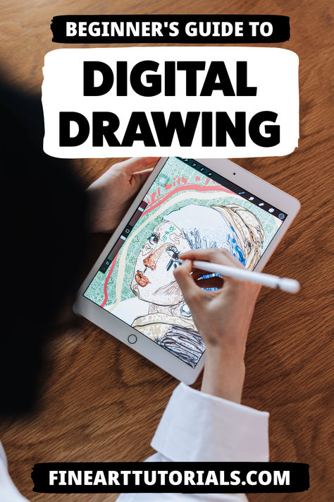 This drawing guide for beginners provides a solid foundation from selecting the appropriate software and tools to developing essential drawing techniques.Transform your digital canvas into a realm of infinite creative possibilities today! #DigitalDrawing #BeginnersGuide #DigitalArt #DrawingTutorial #ArtSupplies #DigitalArtTools #ArtTips #DigitalArtistry #StartDrawing #DigitalCanvas Best Ipad For Drawing, How To Do Digital Art For Beginners, Digital Drawing Ideas Beginner, Practice Digital Art, Digital Art Tutorial Beginner, Improve Drawings, Art Pad, Drawing Software, Pencil Drawing Tutorials