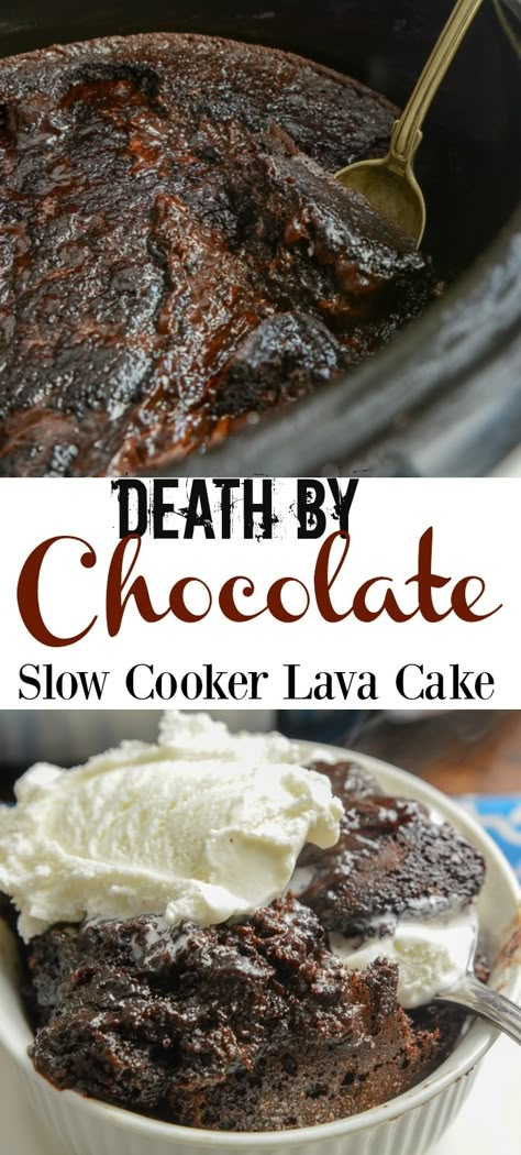 Crockpot Lava Cake With Pudding, Slow Cooker Lava Cake, Crockpot Lava Cake, Slow Cooker Dessert, Slow Cooker Cake, Crockpot Cake, Crockpot Dessert, Cooker Cake, Chocolate Lava Cake Recipe