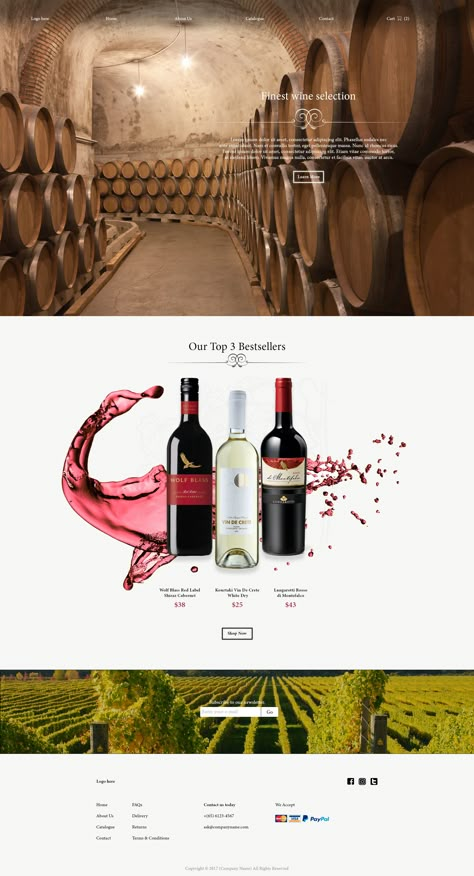 Wine Website Design, Wine Social Media, Wine Websites, Wine Brochures, Wine Website, Wine Presentation, Wine Advertising, Bio Pool, Wine Bottle Design