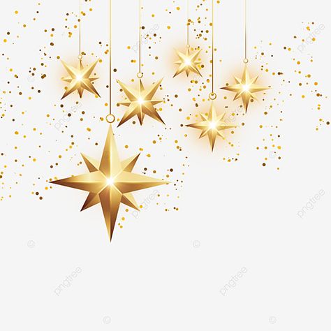 Gold Star Ornaments, Christmas Star Background, New Years Ornaments, Christmas Stars Decoration, New Year Ball Drop, Christmas Design Graphic, New Year Graphics, Star For Christmas, Stars Images