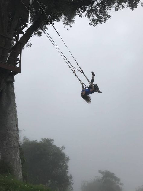 How to Get to The Swing at the End of the World in Banos, Ecuador. End Of The World Aesthetic, The World Aesthetic, I Know The End, Apocalypse Aesthetic, World Aesthetic, Ultimate Bucket List, The End Of The World, The Swing, Zombie Apocalypse