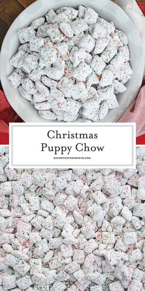 Christmas Puppy Chow, Muddy Buddy Recipe, Puppy Chow Christmas, Reindeer Chow, Muddy Buddies Recipe, Muddy Buddy, Dessert Halloween, Puppy Chow Recipes, Dessert Parfait