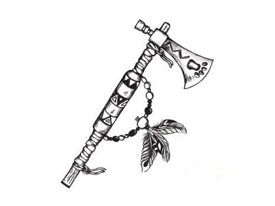 Tomahawk Tattoo Design, Traditional Tomahawk Tattoo, Native American Hand Tattoos, Tomahawk Tattoo, Strength Symbols, Tattoo Ideas Strength, Indian Chief Tattoo, Cherokee Tattoos, Arrow Tattoos For Women