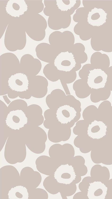 Marimekko Wallpaper Iphone, Marimekko Print, Cream Aesthetic Wallpaper, Marimekko Wallpaper, Marimekko Pattern, Abstract Wallpaper Design, Iphone Wallpaper Fall, Flowery Wallpaper, Beige Wallpaper