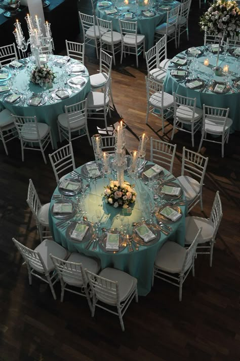 Aquamarine Quinceanera Decorations, Light Teal Quinceanera Theme, Aqua Quinceanera Decorations, Teal Quinceanera Theme, Kat Stickler, Teal Sweet 16, Quince Theme Ideas, Teal Wedding Theme, Teal Birthday