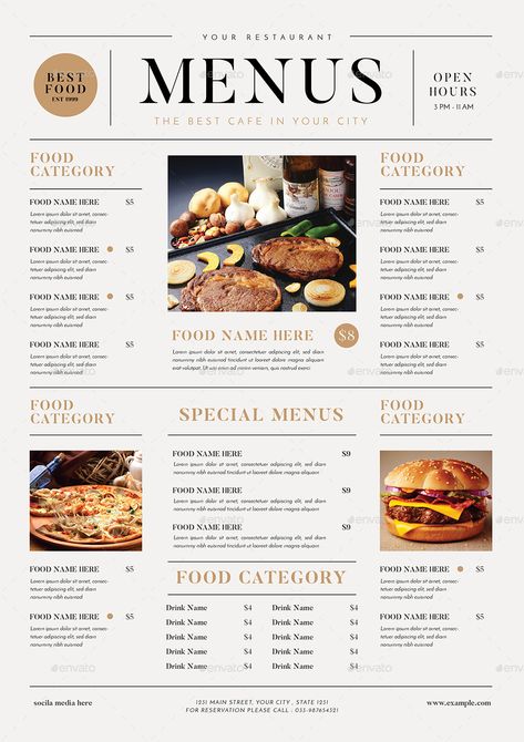 SImple Food Menus #SImple, #affiliate, #Food, #Menus Breakfast Menu Design, Menu Design Layout, Menu Sans Gluten, Menu Design Inspiration, Cafe Menu Design, Menu Card Design, Menu Layout, Menu Design Template, Menu Inspiration