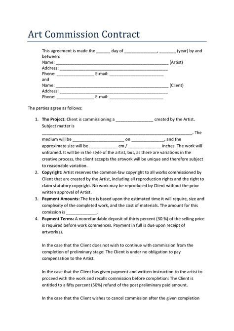 Art Commission Contract Template Sample Contract For Artwork The Document Template from noellawee.blogspot.comIntroductionWhat is an Art Commission Contract?Why is an Art Commission C...  #Commission #Contract #Template Artist Grants, Freelance Contract, Create Business Cards, Business Savvy, Caricature Artist, Bookmark Template, Commissioned Artwork, Document Templates, Notes Template