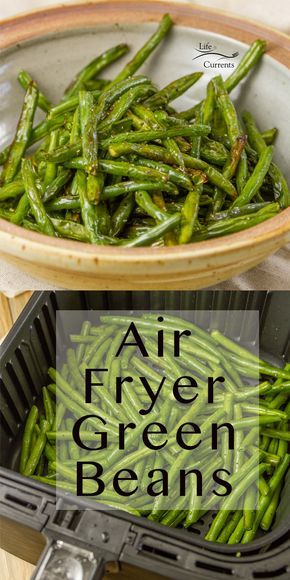 Air Fried Green Beans, Air Fryer Green Beans, Airfryer Recept, Healthy Air Fryer Recipes, Air Fried Food, Healthy Air Fryer, Air Fryer Oven Recipes, Air Fryer Recipe, Air Fryer Dinner