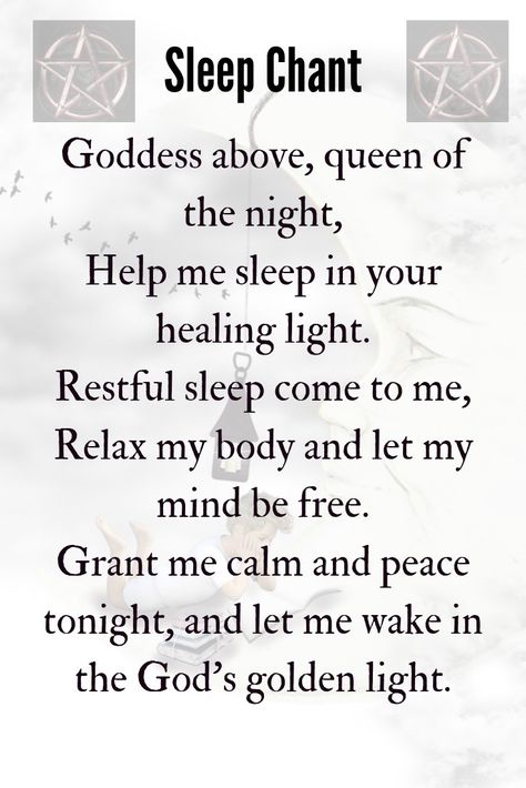 Sleep Chant, Sleep Spells, Books Witchcraft, Mountain Witch, Become A Witch, Sleep Spell, Witch Spells, Witchcraft Spells For Beginners, Good Luck Spells