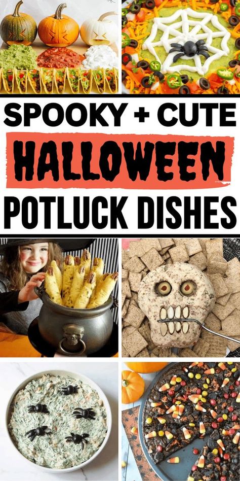 The best Halloween potluck ideas! Easy halloween potluck ideas food, easy halloween potluck ideas for work, halloween lunch potluck ideas, spooky potluck food, halloween dishes party ideas, halloween potluck ideas dessert, easy halloween pot luck ideas, potluck halloween dishes ideas, halloween potluck ideas for work main dish, spooky dinner ideas parties food, spooky Halloween dinner recipes, creepy halloween food dinner, easy halloween dinner party food ideas, halloween buffet food ideas ... Halloween Main Dishes Party Ideas, Halloween Bbq Ideas, Halloween Cookout Ideas, Potluck Ideas Halloween, Halloween Potluck Food Ideas For Work, Halloween Themed Potluck Dishes, Halloween Treats For Potluck, Halloween Potluck Side Dishes, Halloween Recipes Potluck