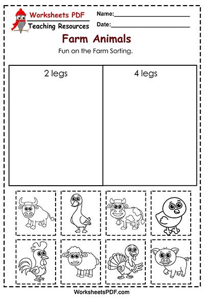 Animal Sorting Preschool, Farming Activities For Kindergarten, Farm Animals Activities For Preschoolers Free Printable, Farm Science Activities, Farm Worksheets Preschool, Worksheets Preschool Free Printable, Farm Animals Kindergarten, Farm Worksheets, Farm Kindergarten