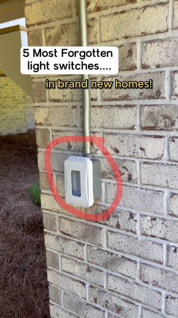 Must Have Electrical Outlets, Soffit Outlet, Power Outlet Ideas, Building Binder, Building A House Checklist, Home Building Checklist, Builder Brigade, Boulder House, Smart Home Switches