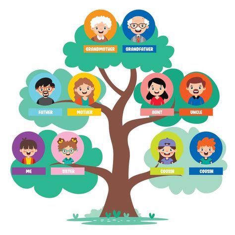 Flat Drawing Of Various Photo Frames Family Tree Project For School, Family Tree School Project, Diy Family Tree Project, Family Tree Activity, Family Tree Drawing, Family Tree Clipart, Genealogy Tree, Family Tree Poster, Family Tree Project