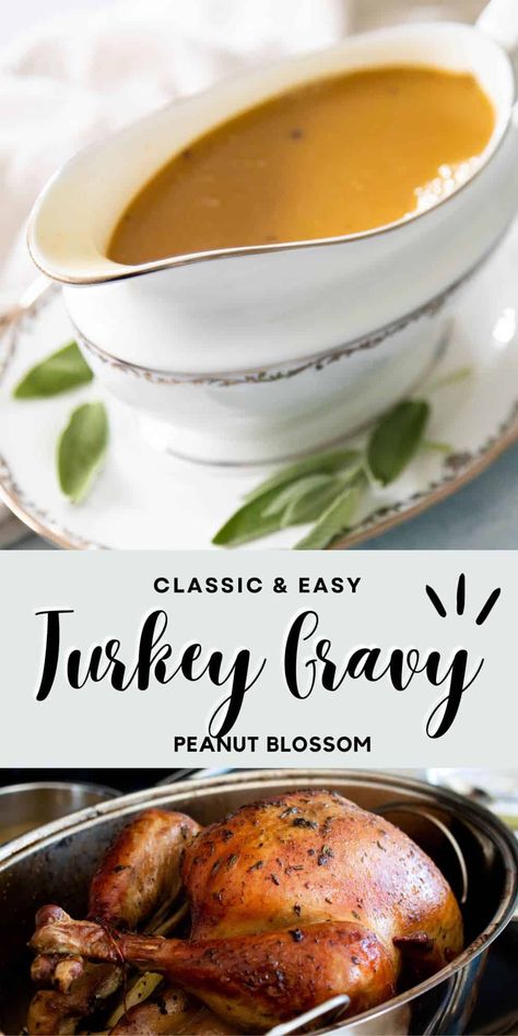 This easy homemade gravy recipe is perfect for your Thanksgiving dinner. Start with a delicious herb butter turkey recipe and then turn it into a savory gravy with simmered shallots and white wine. Perfect for beginners. Best Homemade Gravy, Herb Butter Turkey, Crock Pot Mashed Potatoes, Easy Homemade Gravy, Gravy Turkey, Turkey Roasting Pan, Best Turkey Gravy, Butter Turkey, Thanksgiving Apps