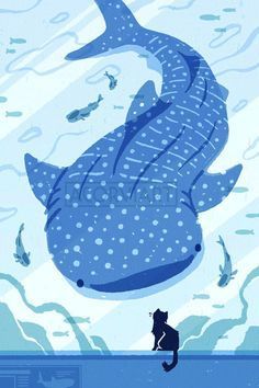 Ocean Drawing, Shark Pictures, Shark Drawing, To The Unknown, Whale Sharks, Shark Art, Cute Whales, Procreate Brushes Free, Cute Shark