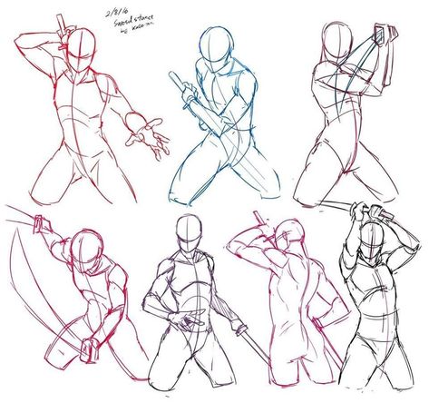 Sword poses Modeling Poses, Sketch Poses, Body Drawing Tutorial, Anatomy Sketches, Different Poses, Body Reference Drawing, 캐릭터 드로잉, Figure Drawing Reference, Anatomy Art