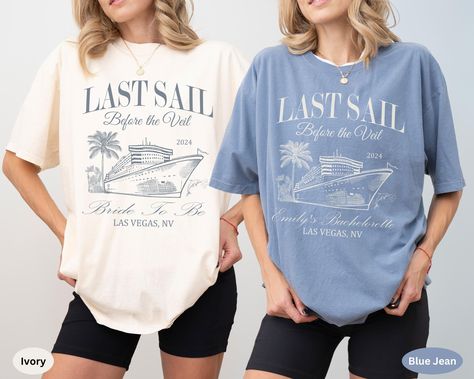 Custom Nautical Bachelorette Party Shirts, Last Sail Before the Veil, Cruise Bachelorette Shirts, Luxury Bachelorette Merch,beach Bach Shirt - Etsy Nautical Bachelorette Party Shirts, Lake Bachelorette Party, Personalized Bachelorette Gifts, Cruise Bachelorette, Beach Bachelorette Party Shirts, Club Tshirts, Lake Bachelorette, Beach Celebration, Toast On The Coast Bachelorette