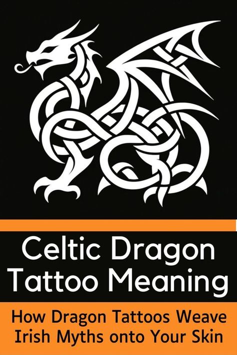 Embark on a journey through time with Celtic Dragon tattoos, where each line holds centuries of Irish lore. Curious about how these ancient symbols can reflect your own story? Click to read and stay tuned for more fascinating Celtic content! Celtic Dragon Tattoos Irish, Celtic Dragon Tattoos For Men, Celtic Protection Symbols Tattoos, Scottish Dragon Tattoo, Celtic Dragon Tattoo Women, Celtic Hand Tattoos, Irish Tattoos Men, Celtic Symbols And Meanings Tattoo, Celtic Tattoos For Men Irish