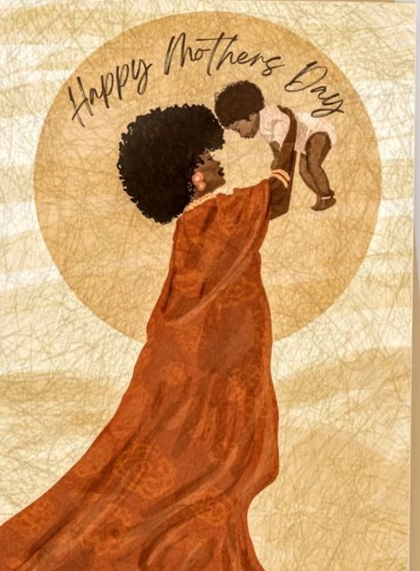 African Mother Art, Mother Painting, Mother Art, Afrocentric Art, Black Art Painting, Wall Art Unique, Mother Child, Illustration Wall Art, Happy Mother