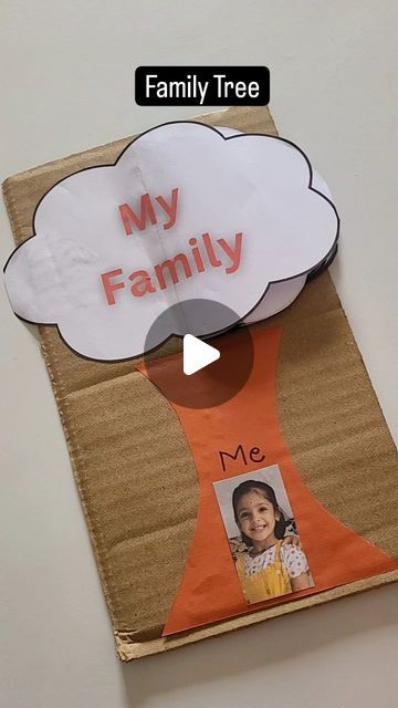 Family Craft For Kindergarten, Family Theme Centers Preschool, Family Tree Preschool Crafts, Family Trees Ideas For School, I Love My Family Craft Preschool, My Family Tree For Kids, Family Crafts For Preschool, Kindergarten Family Tree Project, Preschool Family Tree Ideas