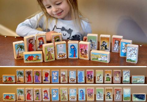 Blessing Block Nativity Preschool Block Area, Nativity Blocks, Nativity Craft, Nativity Ideas, Kids Advent, Teaching Binder, Catechesis Of The Good Shepherd, Blocks Preschool, Primary Program