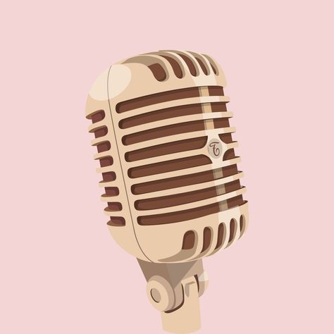 Podcast Microphone Aesthetic, Podcast Aesthetic Logo, Podcast Icon, Beige App Icons, Ipad Themes, Brown App Icons, Widgets Wallpaper, Microphone Icon, Wallpaper And Icons