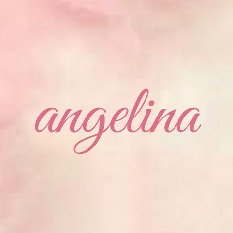 Baby girl Angelina Angelina Name, Angelina Aesthetic Name, Angelina Name Wallpaper, Angelina Name Tattoo, Angel Name Wallpaper, Ella Wallpaper Name, Gabriella Name Wallpaper, Pretty Baby Girl Names, Aesthetic Names