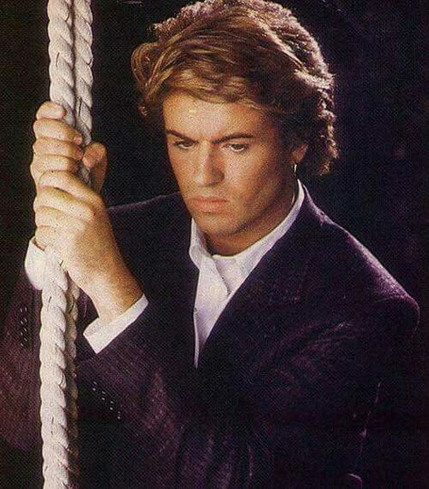 George Michael Looking Gorgeous In The "Careless Whisper" video.  Repinned by Tiffany Says Hop Into My DeLorean (1). George Michael Poster, Michael Evans Behling, George Michael Careless Whisper, Michael Evans, George Michel, Astro Pop, Andrew Ridgeley, George Michael Wham, Cassette Audio