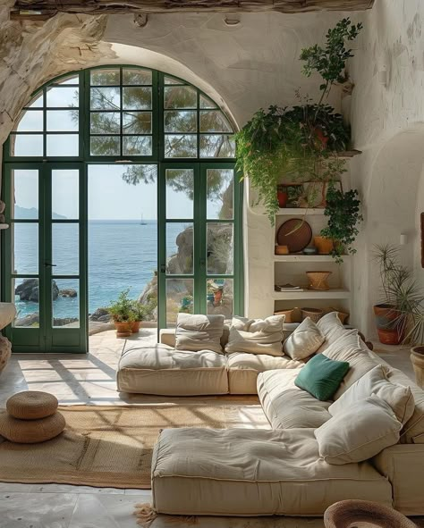 Italian House Interior, Italian Villa Interior, Italian Style Home, Italian Living Room, Italy House, Italy Home, Villa Interior, Mediterranean House, Modern Home Interior Design