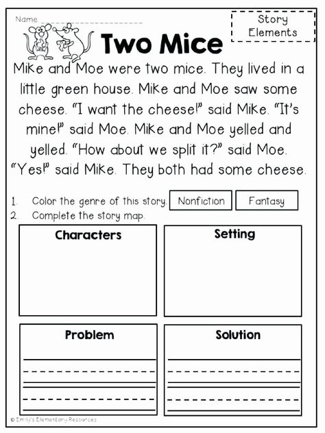 Problem and solution Worksheet Unique Free Reading Prehension Passages Story Elements by Reading Worksheets For Kindergarten, Story Elements Worksheet, Ingles Kids, Reading Printables, Close Reading Activities, Close Reading Passages, 1st Grade Reading, 2nd Grade Worksheets, Reading Comprehension Skills