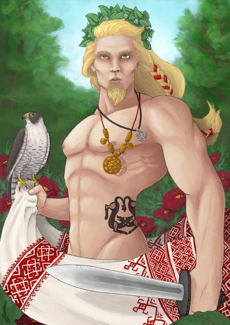 Yarilo by ~Silni on deviantART Bramble The Mountain King, Russian Mythology, Gods Mythology, Mythological Art, Sacred Masculine, Slavic Paganism, Ancient Gods, Slavic Mythology, Slavic Culture