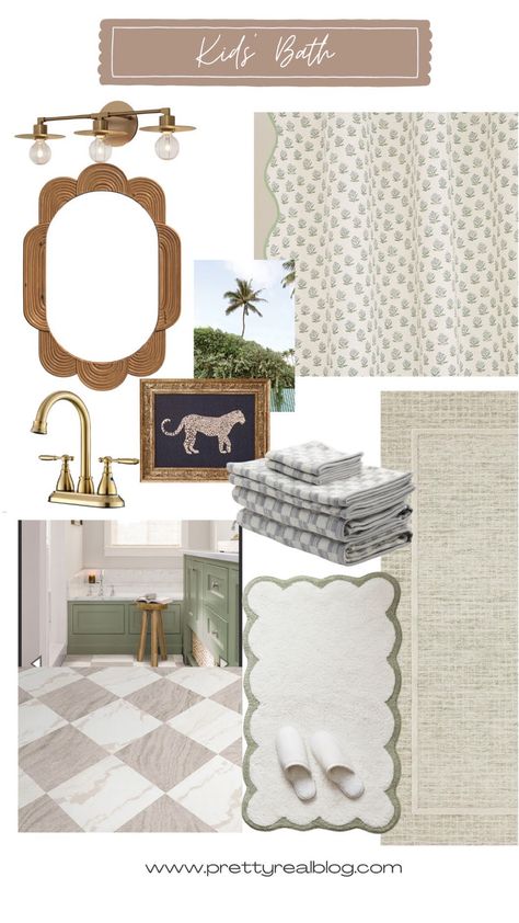 Julia Berolzheimer Tufted Organic … curated on LTK How To Style Bathroom, Scalloped Shower Curtain, Whimsical Kids Bathroom, Kids Bathroom Wallpaper Ideas, Kids Bathroom Paint Ideas, Bluey Bathroom Ideas, Block Print Shower Curtain, Kids Bathroom Inspiration, Fun Bathroom Design